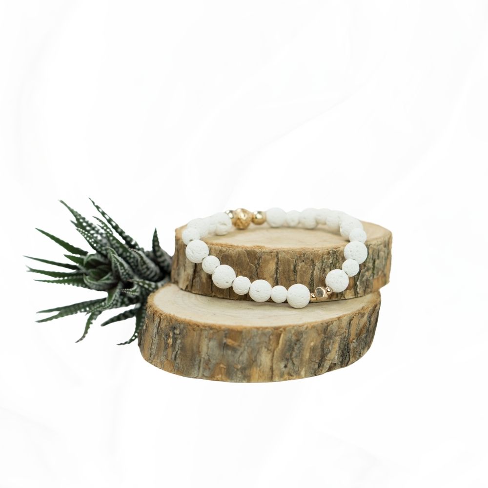 Aromaschmuck Lavastein-Armband „Solis“